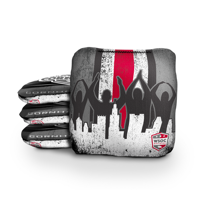Ohio State Buckeyes O-H-I-O Silhouette - 6 Inch WSOC Official Pro Cornhole Bags
