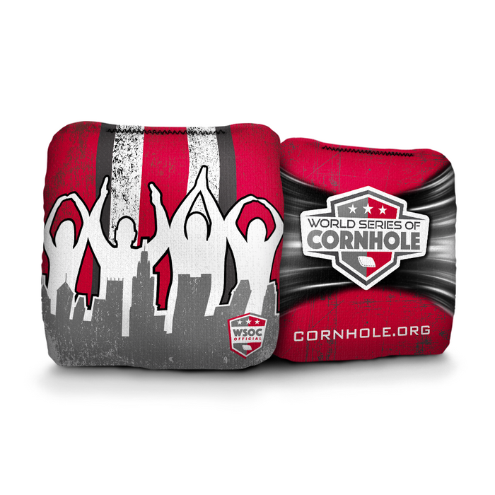 Ohio State Buckeyes O-H-I-O Silhouette - 6 Inch WSOC Official Pro Cornhole Bags
