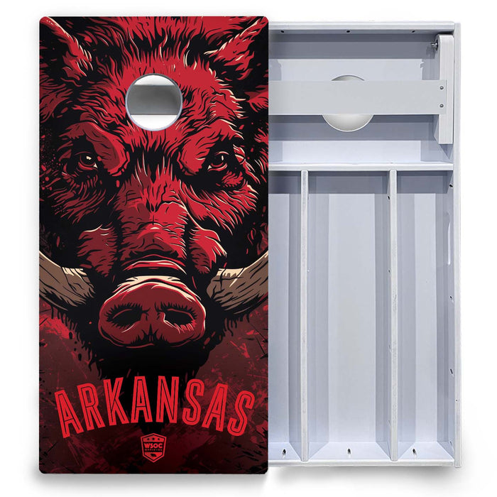 World Series of Cornhole Board Official All-Weather - Arkansas Razorbacks