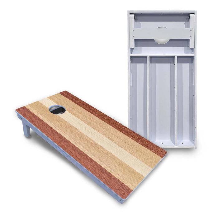 World Series of Cornhole Board Official All-Weather - Classic Striped Woody