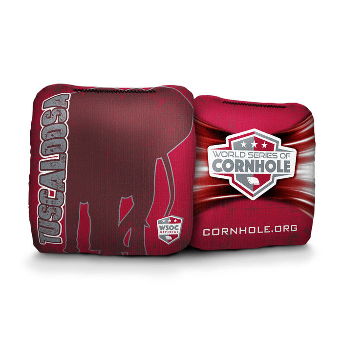 Alabama Crimson Tide Tuscaloosa - 6 Inch WSOC Official Pro Cornhole Bags