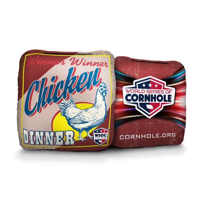 Winner, Winner Chicken Dinner - 6 Inch WSOC Official Pro Cornhole Bags