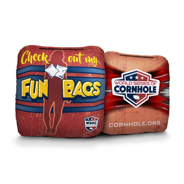 Check Out My Fun Bags - 6 Inch WSOC Official Pro Cornhole Bags