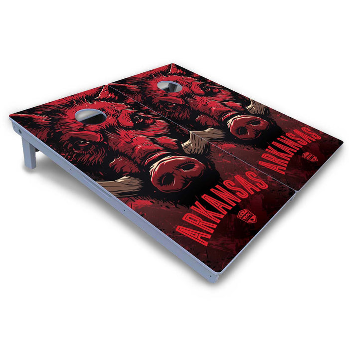 World Series of Cornhole Board Official All-Weather - Arkansas Razorbacks