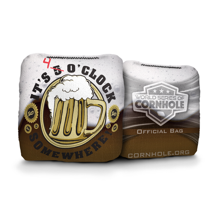 4 o'clock Somewhere - 6 Inch WSOC Official Pro Cornhole Bags