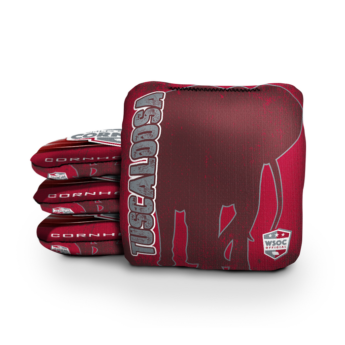 Alabama Crimson Tide Tuscaloosa - 6 Inch WSOC Official Pro Cornhole Bags