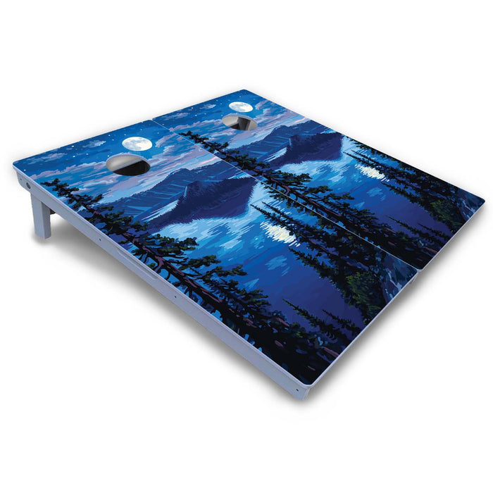 World Series of Cornhole Board Official All-Weather - Crater Lake National Park at Night