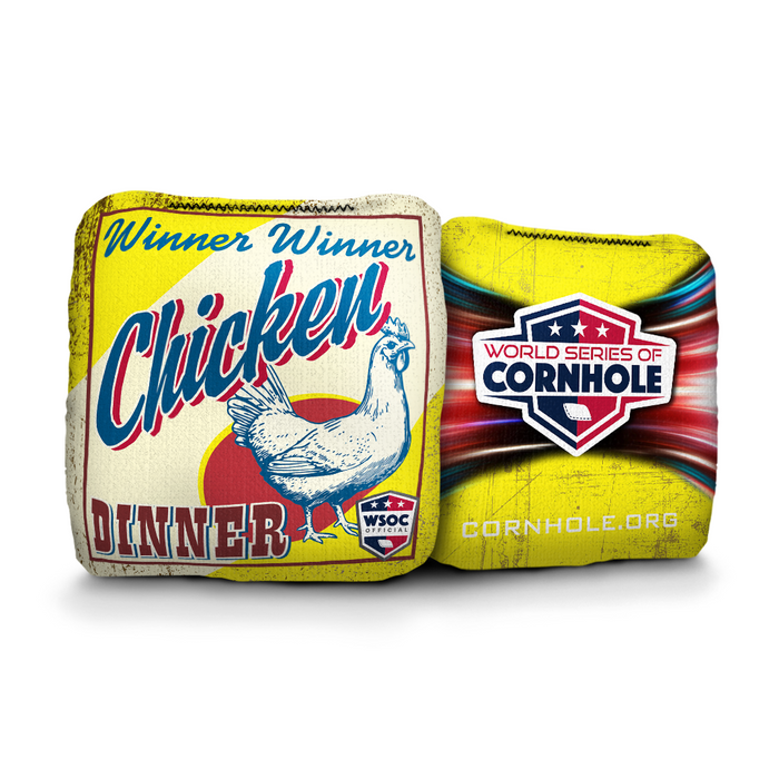 Winner, Winner Chicken Dinner - 6 Inch WSOC Official Pro Cornhole Bags