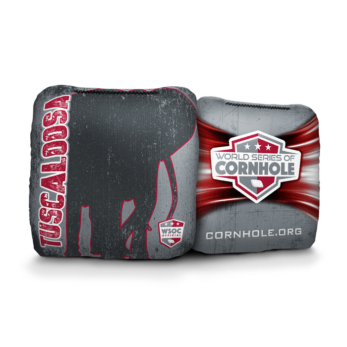 Alabama Crimson Tide Tuscaloosa - 6 Inch WSOC Official Pro Cornhole Bags