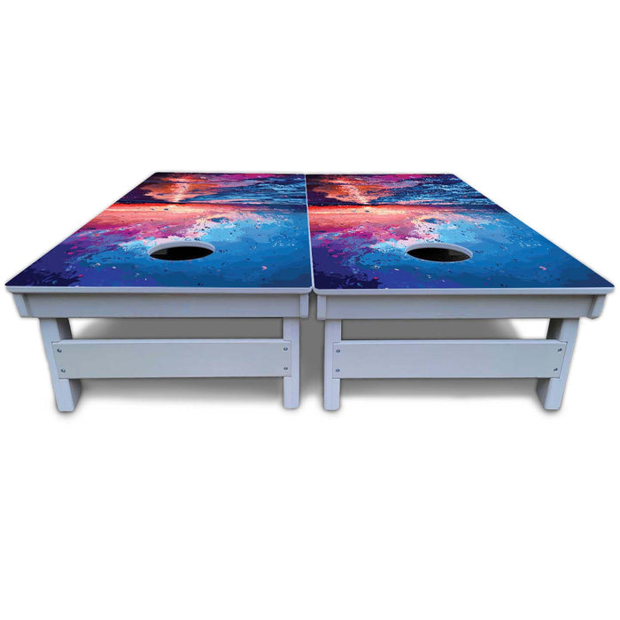 World Series of Cornhole Board Official All-Weather - Gulf Shores National Park at Night
