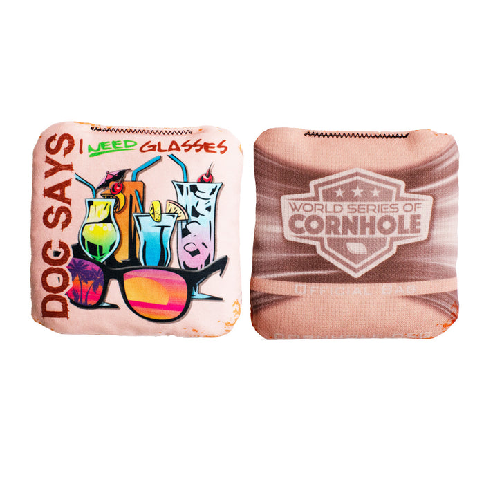 Doc Says I Need Glasses - 6 Inch WSOC Official Pro Cornhole Bags