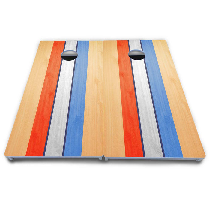 World Series of Cornhole Board Official All-Weather - Retro Red White And Blue