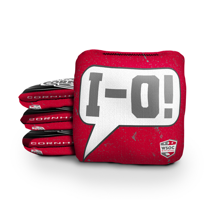 Ohio State Buckeyes OH-IO Talk Bubble - 6 Inch WSOC Official Pro Cornhole Bags