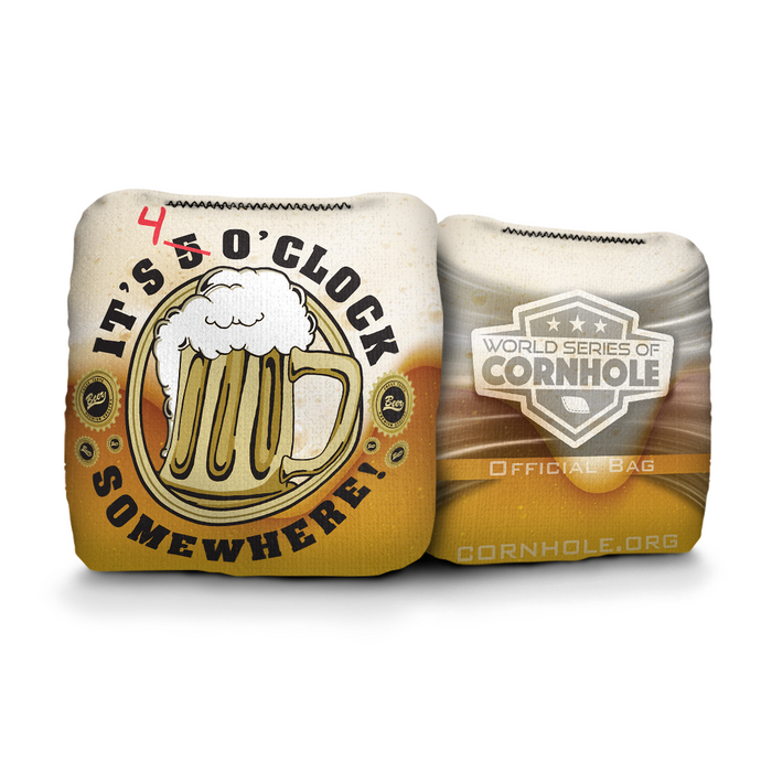 4 o'clock Somewhere - 6 Inch WSOC Official Pro Cornhole Bags