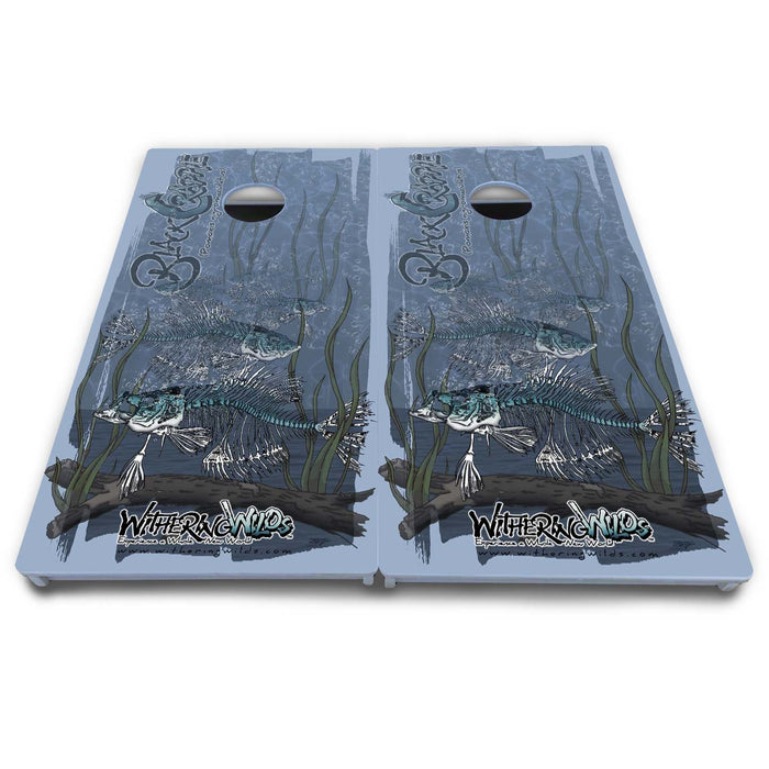 World Series of Cornhole Board Official All-Weather - WSOC PRO BLACK CRAPPIE
