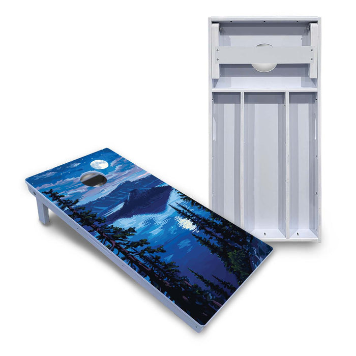 World Series of Cornhole Board Official All-Weather - Crater Lake National Park at Night