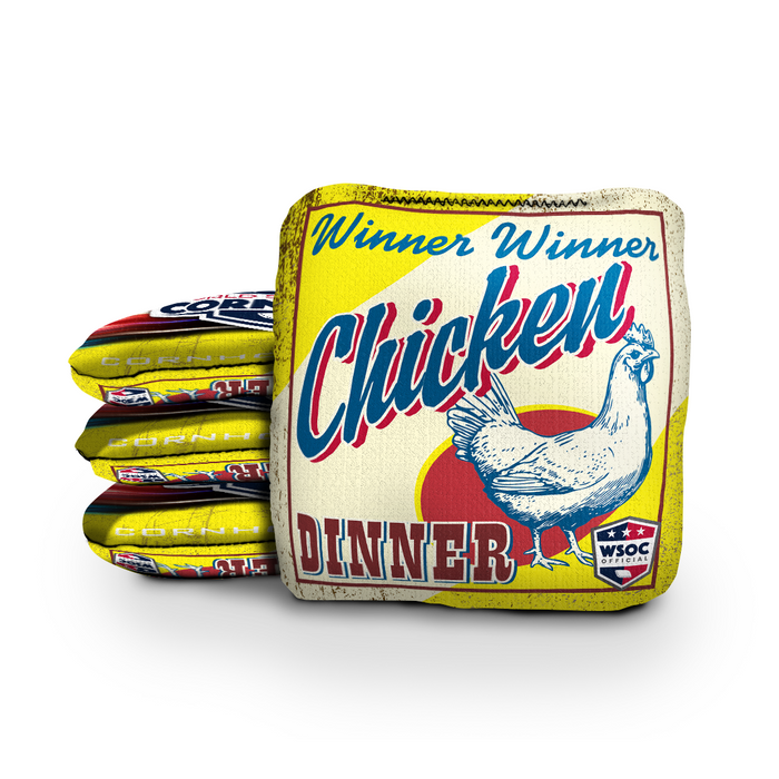 Winner, Winner Chicken Dinner - 6 Inch WSOC Official Pro Cornhole Bags
