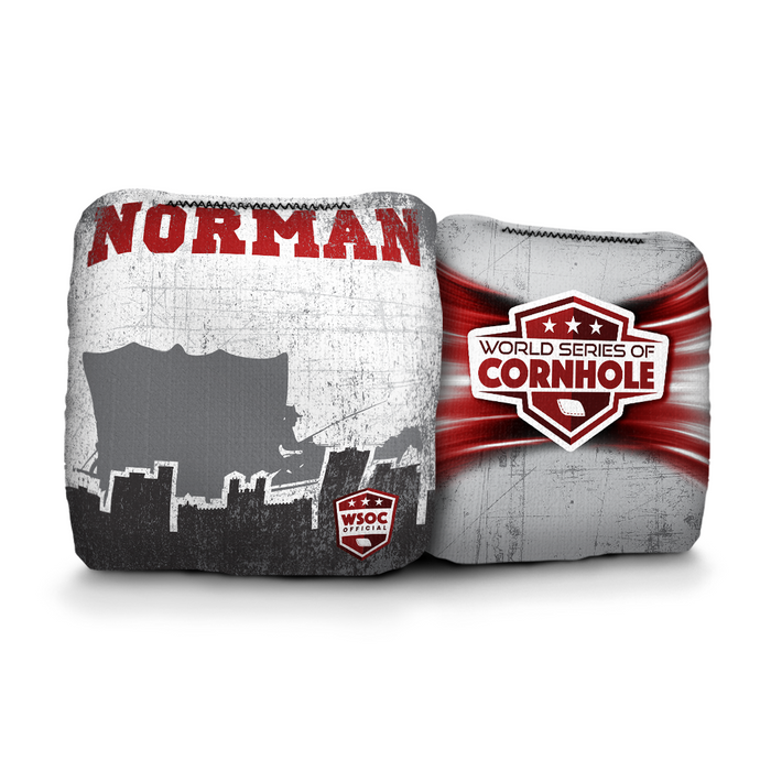 Oklahoma Sooners Norman - 6 Inch WSOC Official Pro Cornhole Bags