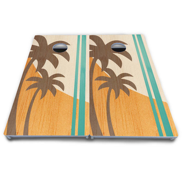 World Series of Cornhole Board Official All-Weather - Tropical surf board