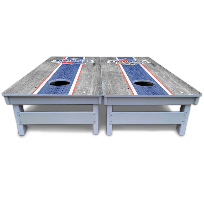 World Series of Cornhole Board Official All-Weather - WSOC Grey