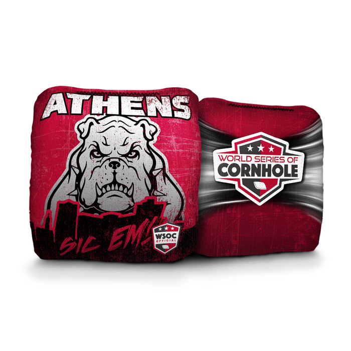 Georgia Bulldogs Athens - 6 Inch WSOC Official Pro Cornhole Bags