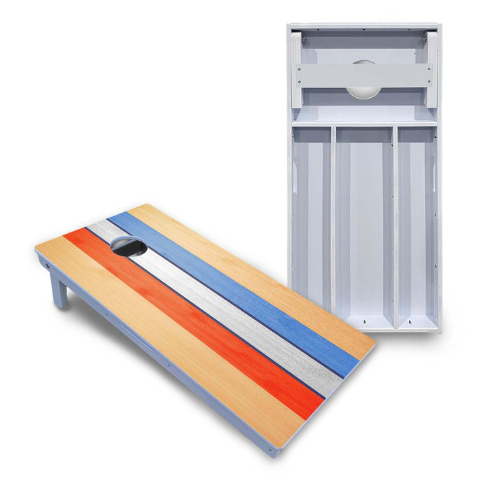 World Series of Cornhole Board Official All-Weather - Retro Red White And Blue