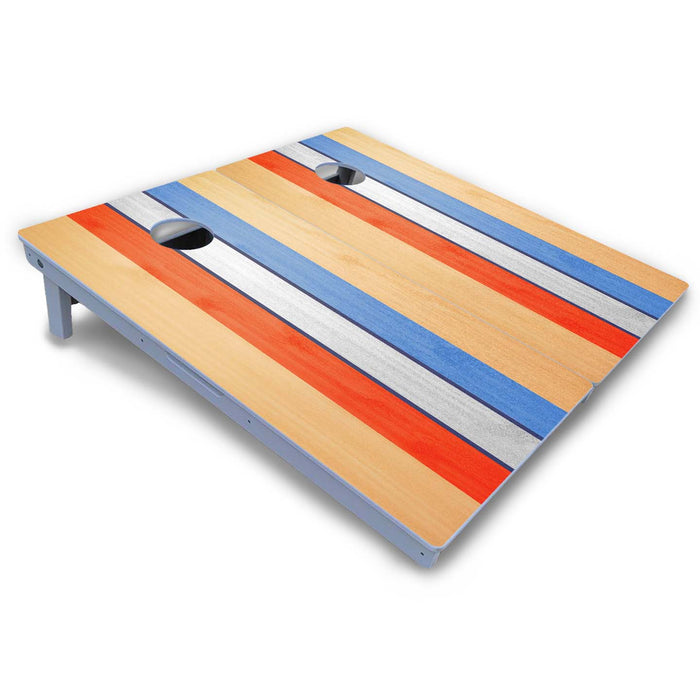 World Series of Cornhole Board Official All-Weather - Retro Red White And Blue