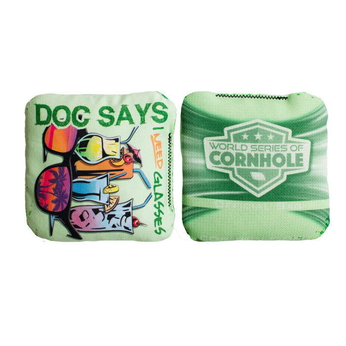 Doc Says I Need Glasses - 6 Inch WSOC Official Pro Cornhole Bags