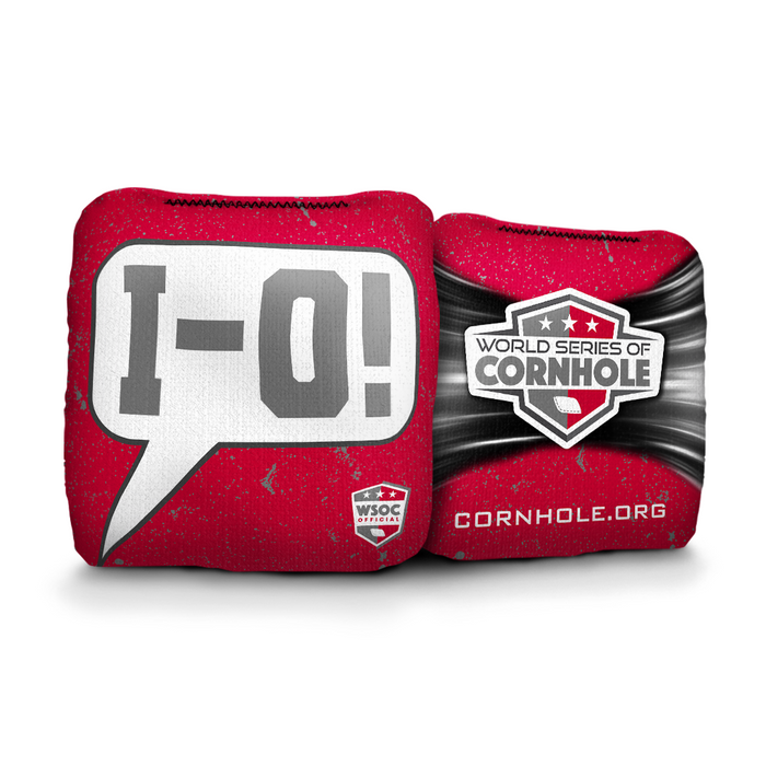 Ohio State Buckeyes OH-IO Talk Bubble - 6 Inch WSOC Official Pro Cornhole Bags