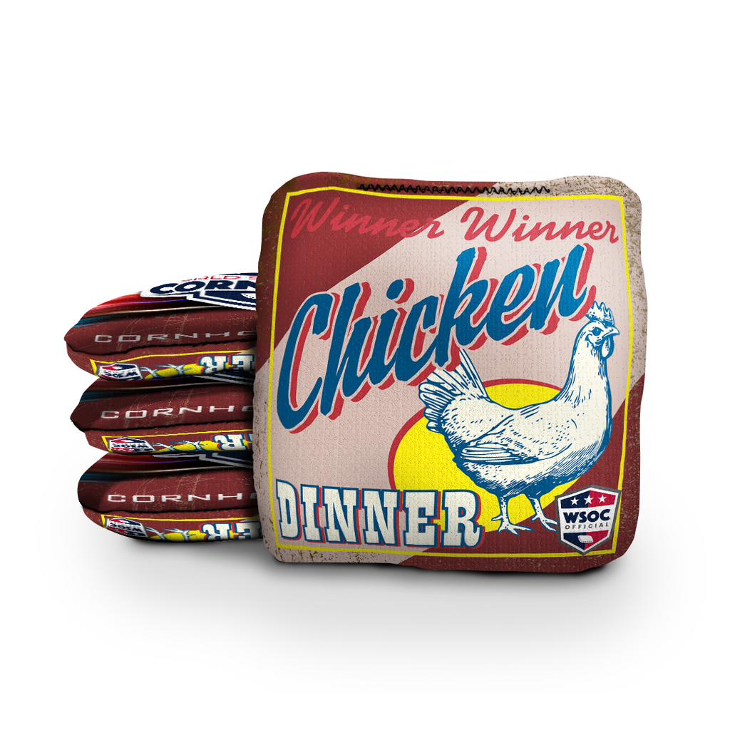 Winner, Winner Chicken Dinner - 6 Inch WSOC Official Pro Cornhole