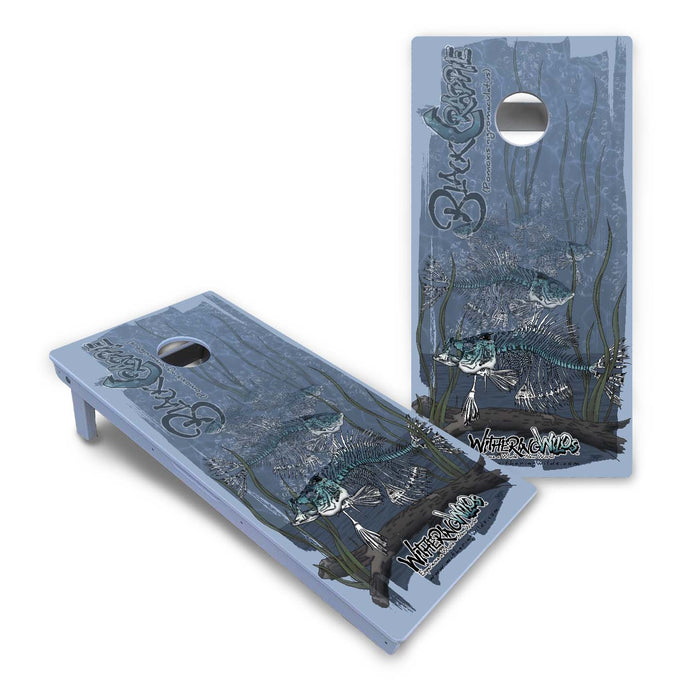 World Series of Cornhole Board Official All-Weather - WSOC PRO BLACK CRAPPIE
