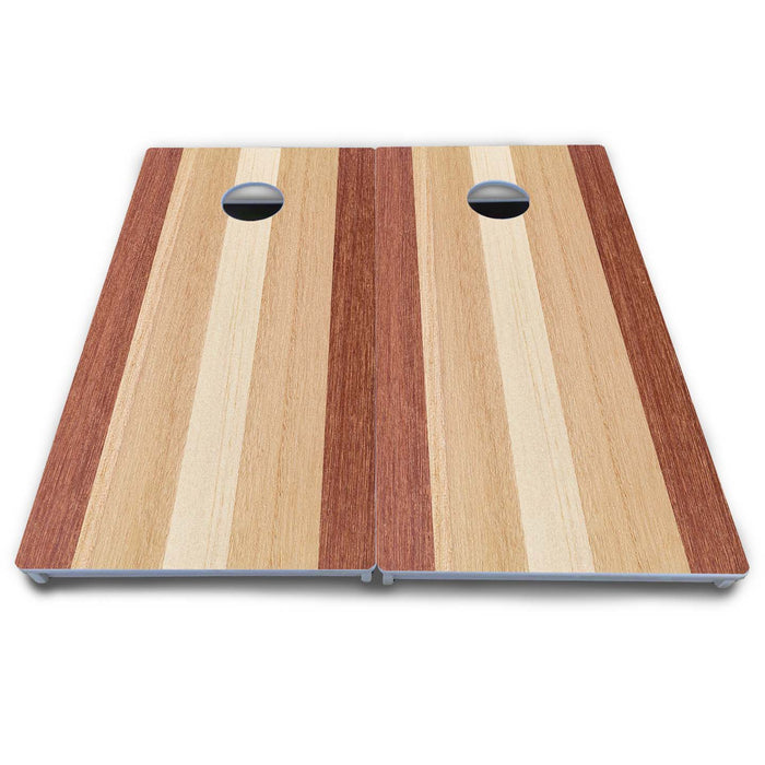 World Series of Cornhole Board Official All-Weather - Classic Striped Woody